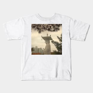 Buddha in a Korean Garden Kids T-Shirt